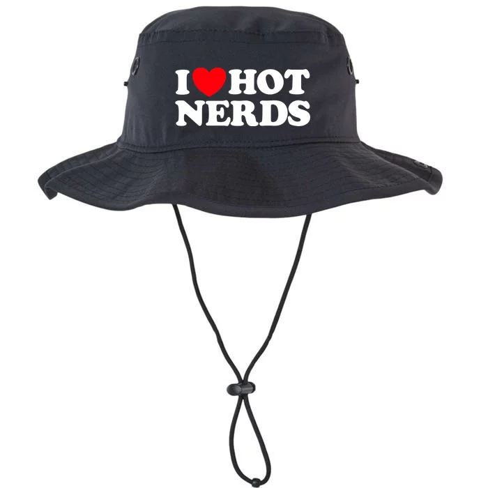 I Love Hot Nerds Funny Geek Science Gamer Smart Thinker Fan Legacy Cool Fit Booney Bucket Hat