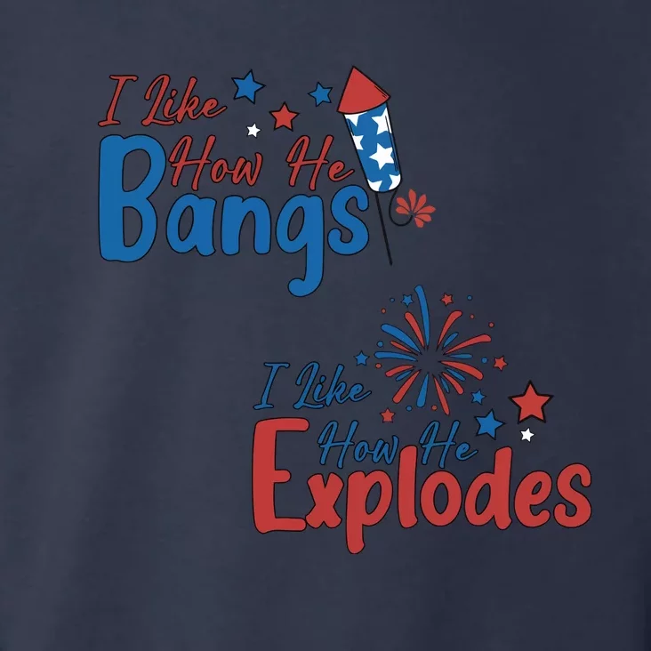 I Like How She Explodes I Like How He Bangs Toddler Hoodie