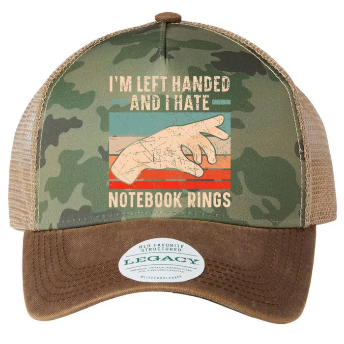 Im Left Handed And I Hate Notebook Rings Left Hander Legacy Tie Dye Trucker Hat