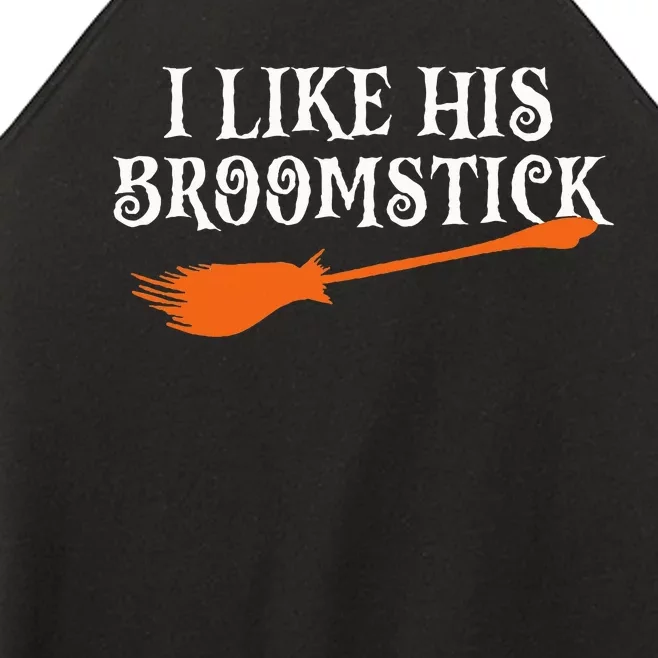 I Like His Broomstick Halloween Funny Couple Women’s Perfect Tri Rocker Tank