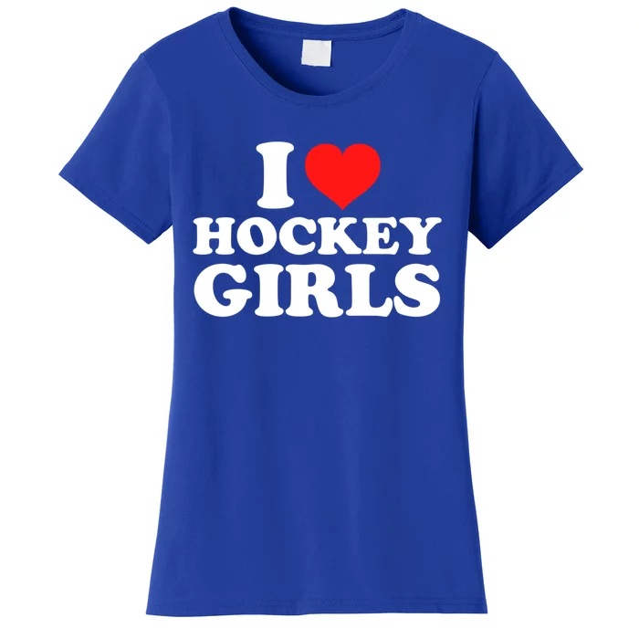 I Love Hockey Gift Women's T-Shirt