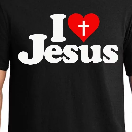 I Love Heart Jesus Christ Pajama Set