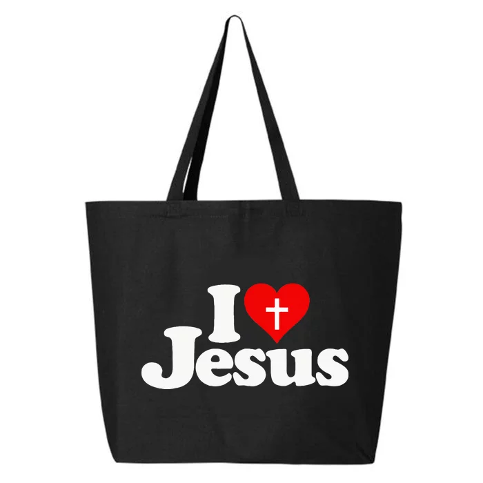 I Love Heart Jesus Christ 25L Jumbo Tote