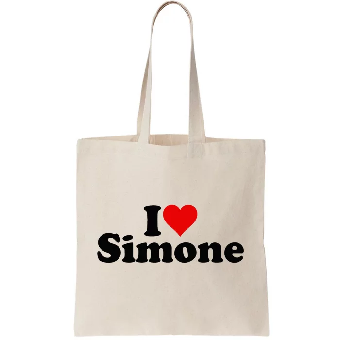 I Love Heart Simone Tote Bag