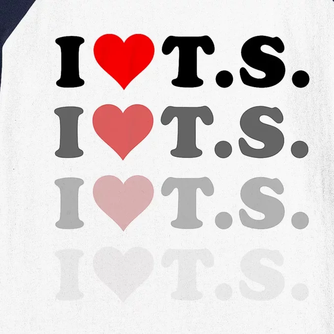 I Love Heart Ts Baseball Sleeve Shirt