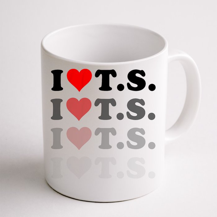 I Love Heart Ts Front & Back Coffee Mug