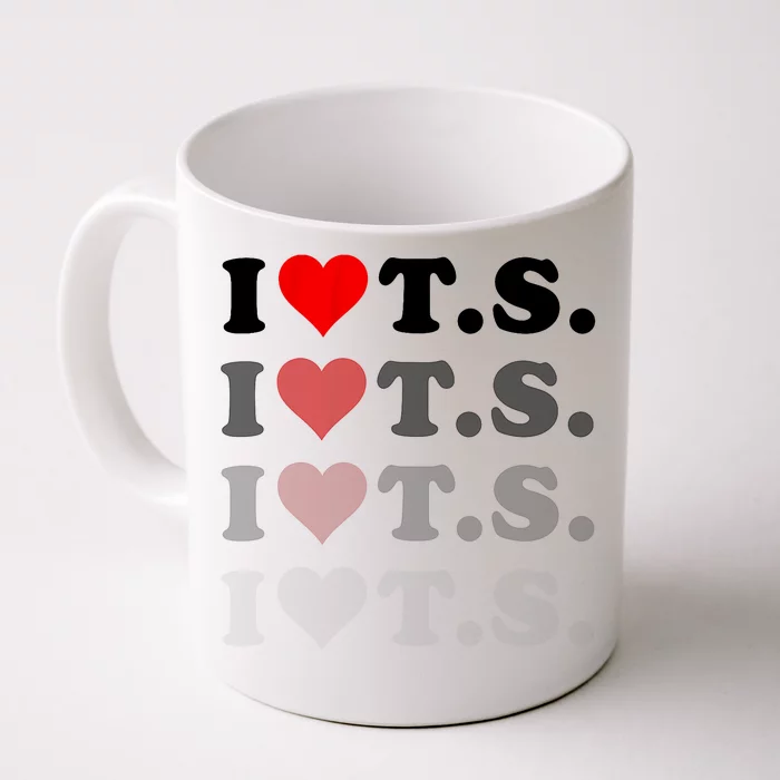 I Love Heart Ts Front & Back Coffee Mug