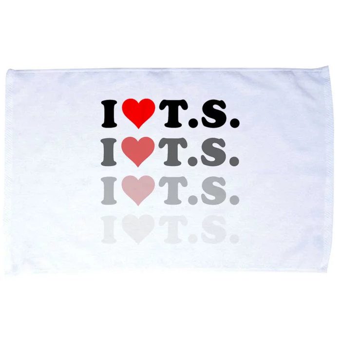 I Love Heart Ts Microfiber Hand Towel