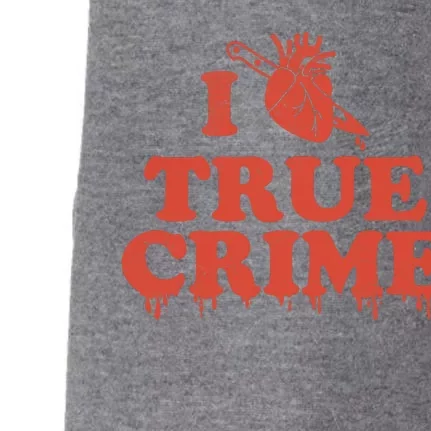 I Love Heart True Crime Doggie 3-End Fleece Hoodie