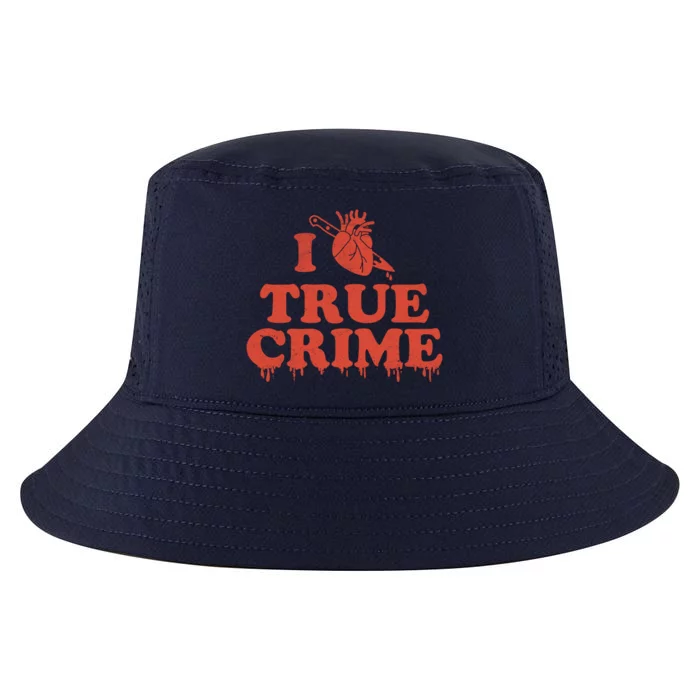 I Love Heart True Crime Cool Comfort Performance Bucket Hat