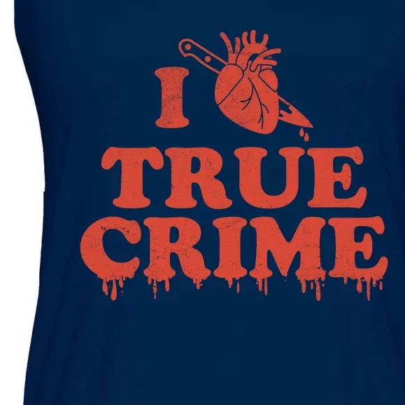 I Love Heart True Crime Ladies Essential Flowy Tank