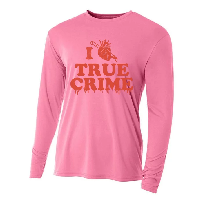 I Love Heart True Crime Cooling Performance Long Sleeve Crew