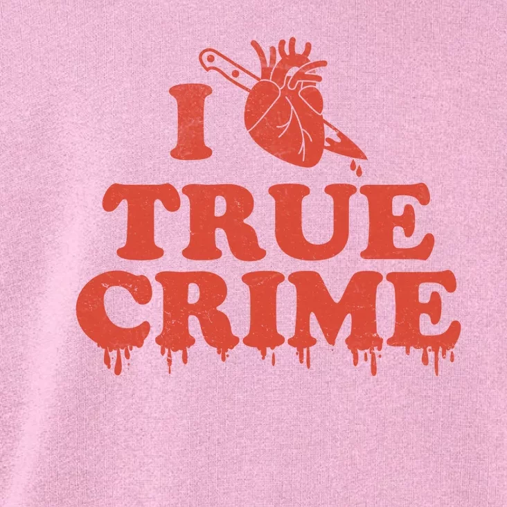 I Love Heart True Crime Toddler Hoodie