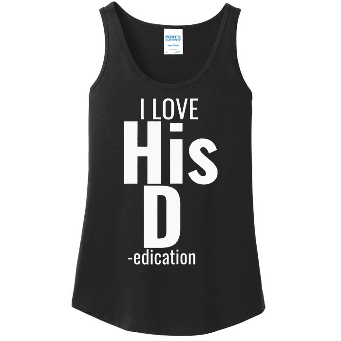 I Love His D Love Her P Funny Matching Couples Ladies Essential Tank