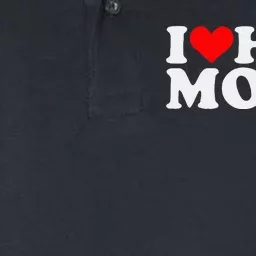 I Love Hot Moms Softstyle Adult Sport Polo