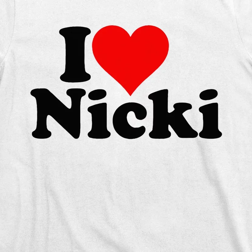 I Love Heart Nicki T-Shirt