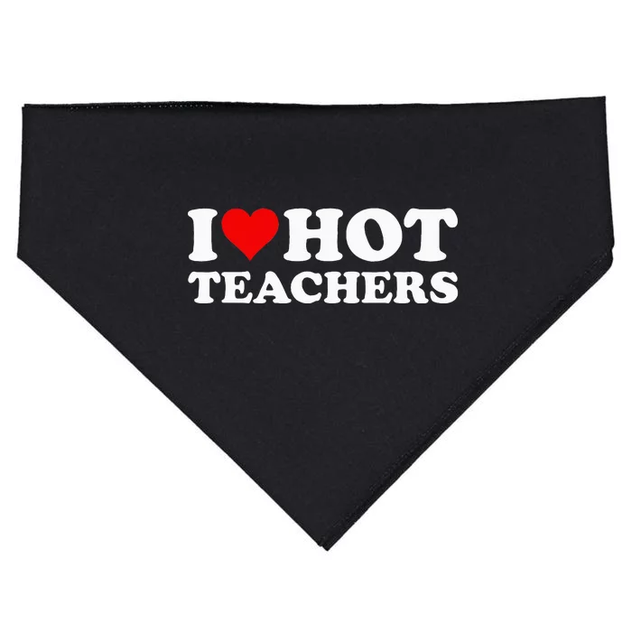 I Love Hot Teachers USA-Made Doggie Bandana