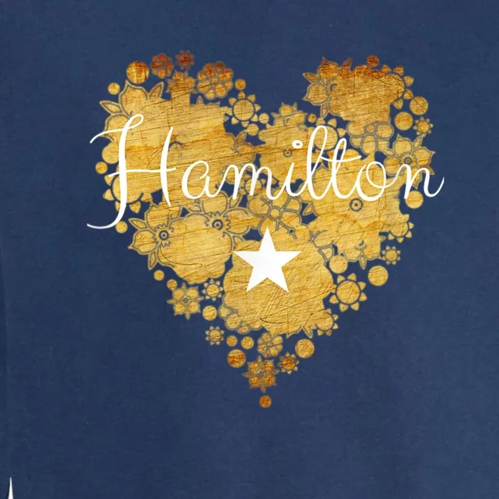 I Love Hamilton Heart Garment-Dyed Sweatshirt