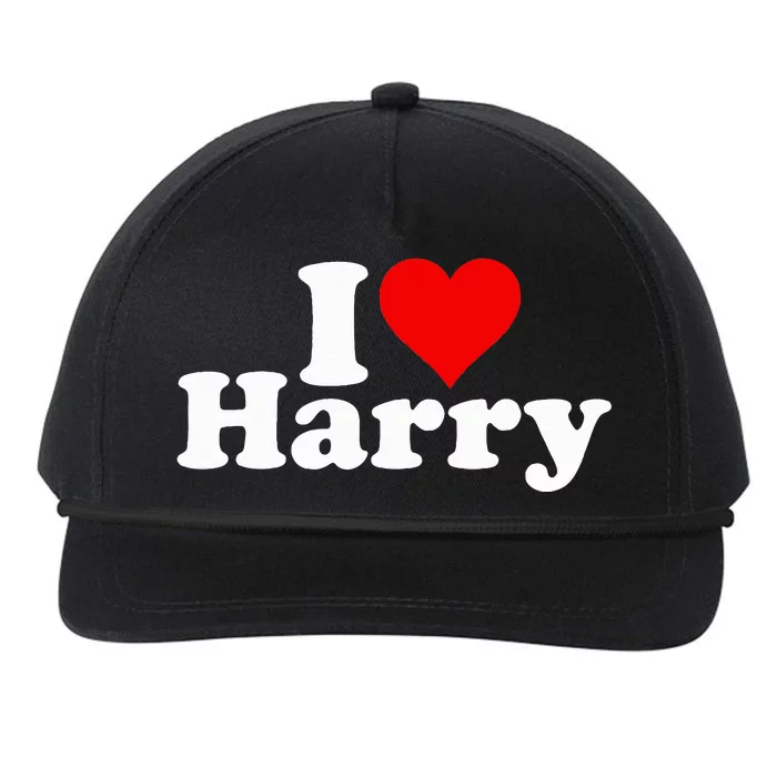 I Love Heart Harry Snapback Five-Panel Rope Hat