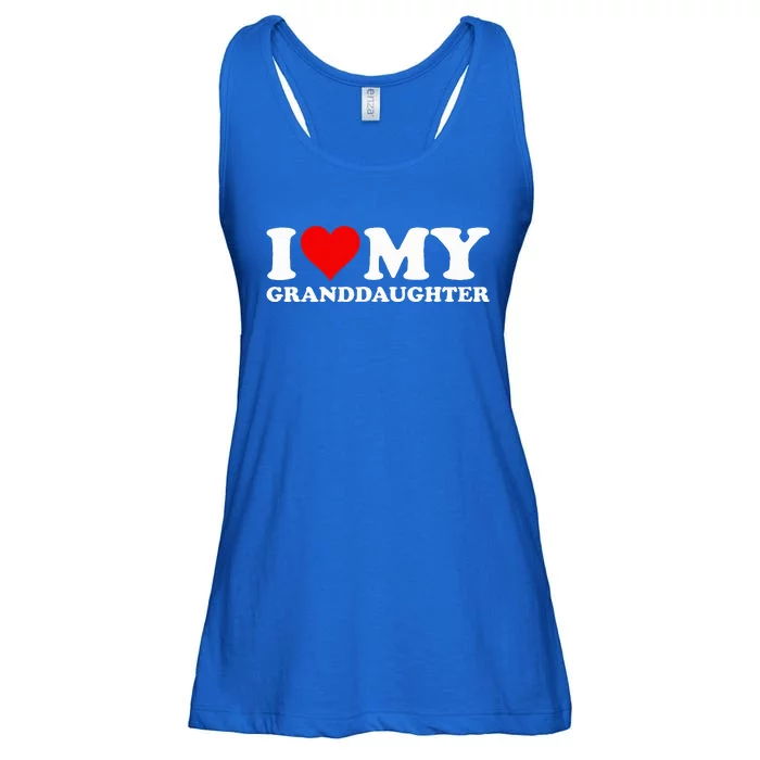 I Love Heart My Granddaughter Ladies Essential Flowy Tank