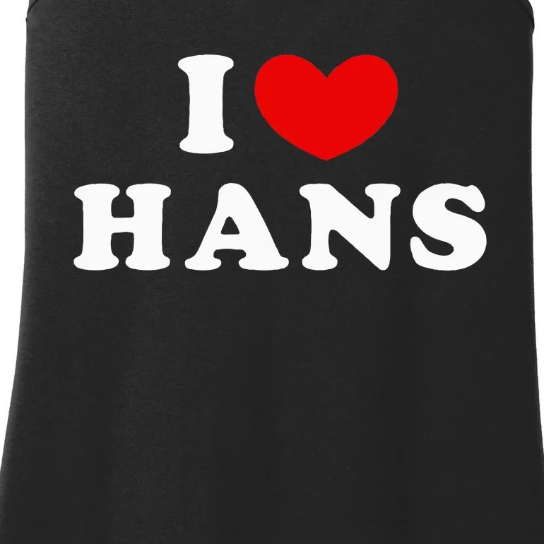 I Love Hans I Heart Hans Ladies Essential Tank