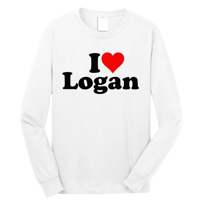 I LOVE HEART LOGAN Long Sleeve Shirt