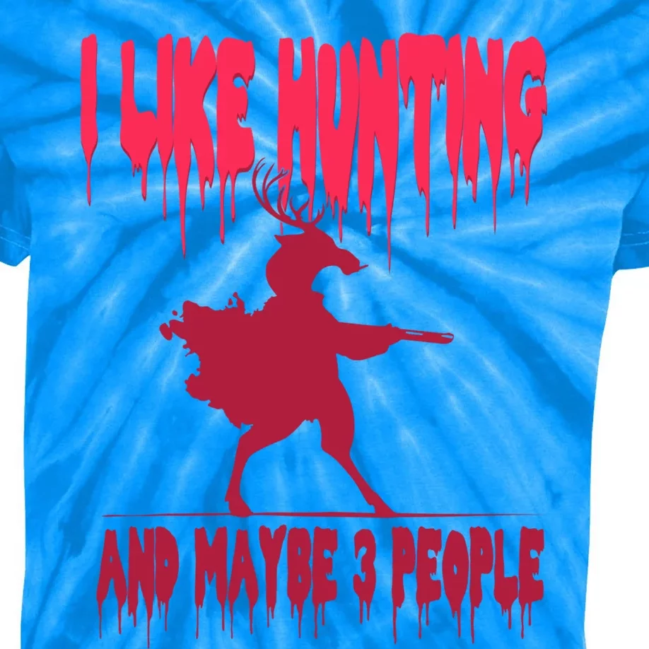 I Like Hunting Horror Halloween Deer Hunter Great Gift Kids Tie-Dye T-Shirt