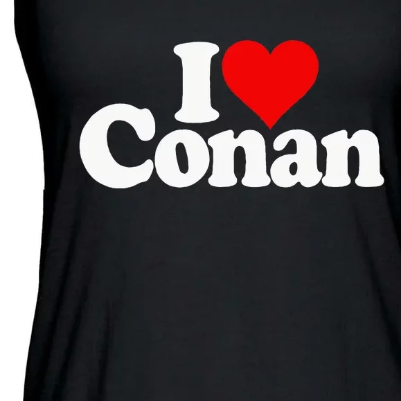 I Love Heart Conan Name Ladies Essential Flowy Tank