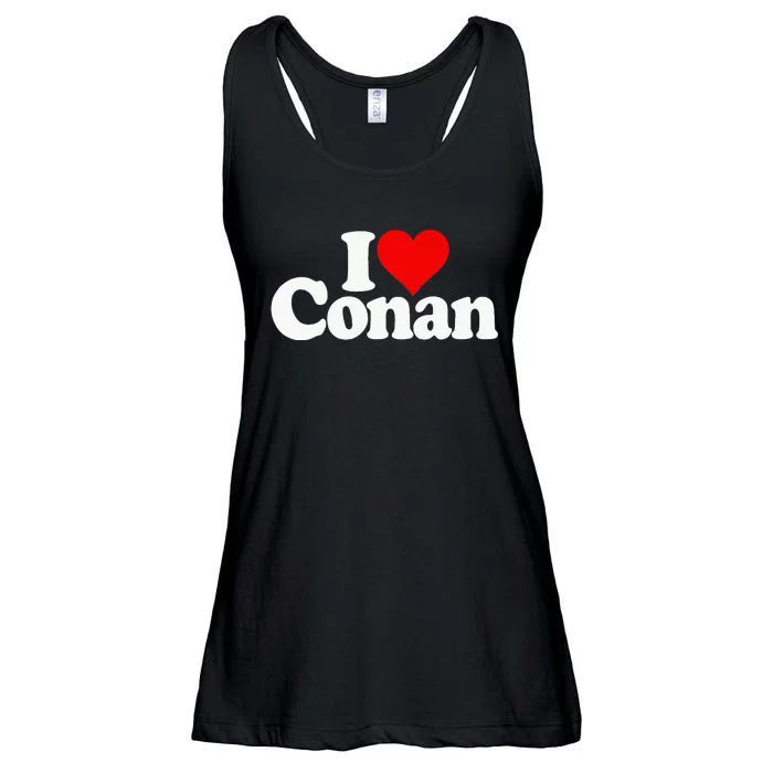 I Love Heart Conan Name Ladies Essential Flowy Tank