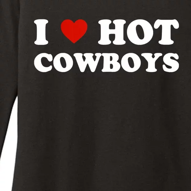 I Love Hot Cowboys Womens CVC Long Sleeve Shirt