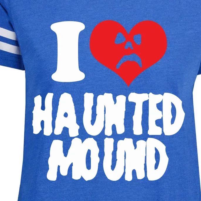 I Love Haunted Mound Cute Gift Enza Ladies Jersey Football T-Shirt