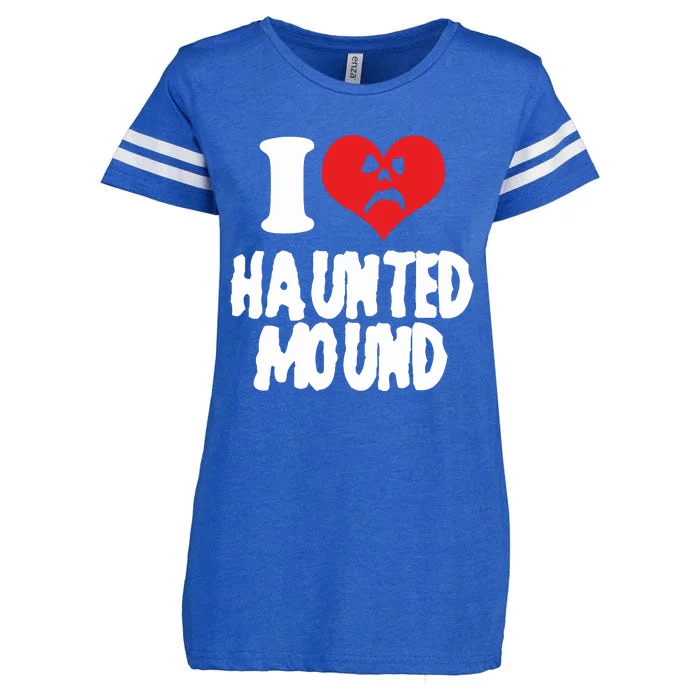 I Love Haunted Mound Cute Gift Enza Ladies Jersey Football T-Shirt