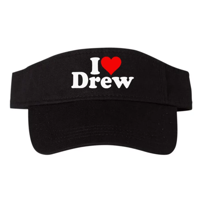 I Love Heart Drew Valucap Bio-Washed Visor