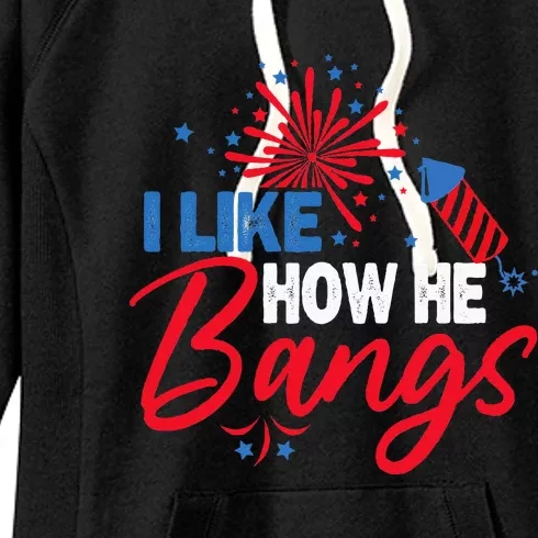 I Like How He Bangs I Like How She Explodes Couple July 4th Women's Fleece Hoodie