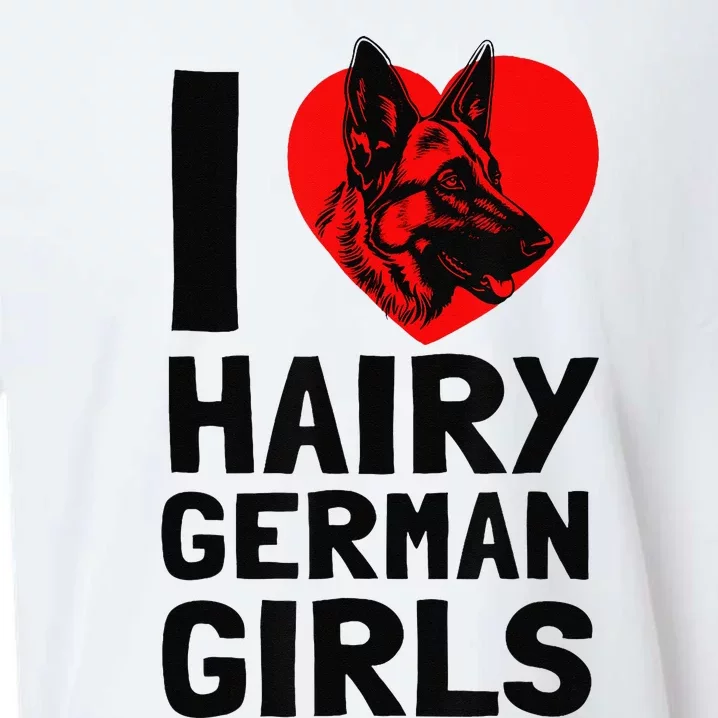 I Love Hairy German German Shepherd edition Sueded Cloud Jersey T-Shirt