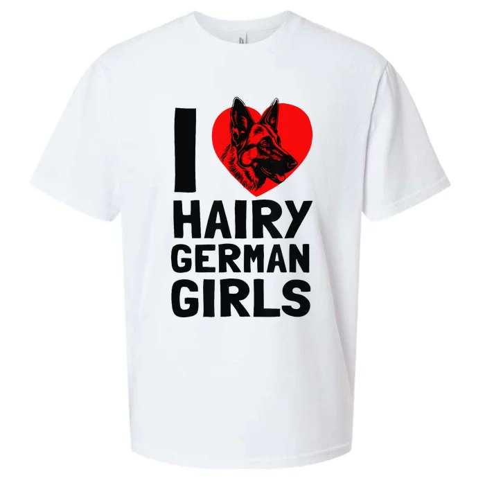 I Love Hairy German German Shepherd edition Sueded Cloud Jersey T-Shirt