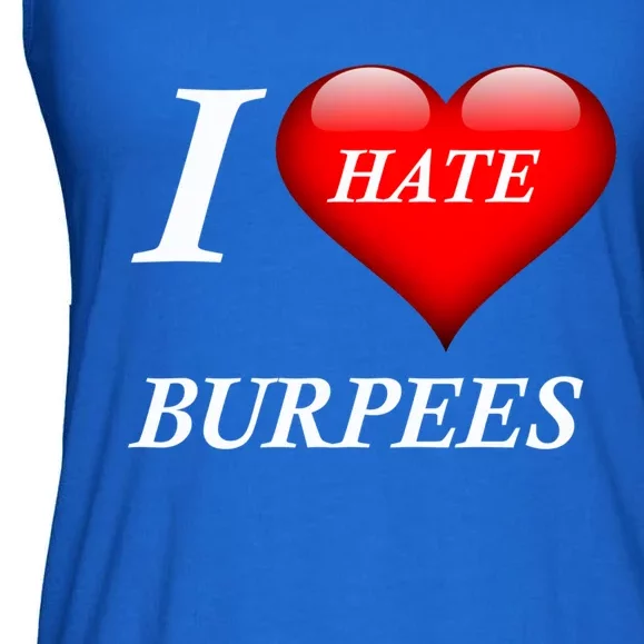 I Love Hate Burpees Gift Ladies Essential Flowy Tank