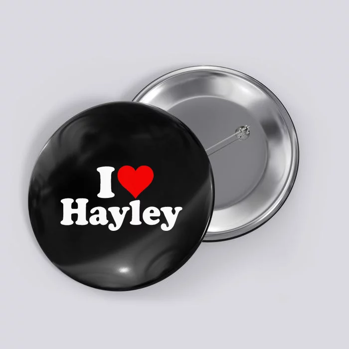 I Love Heart Hayley Button