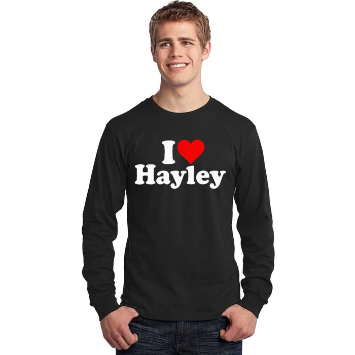 I Love Heart Hayley Tall Long Sleeve T-Shirt