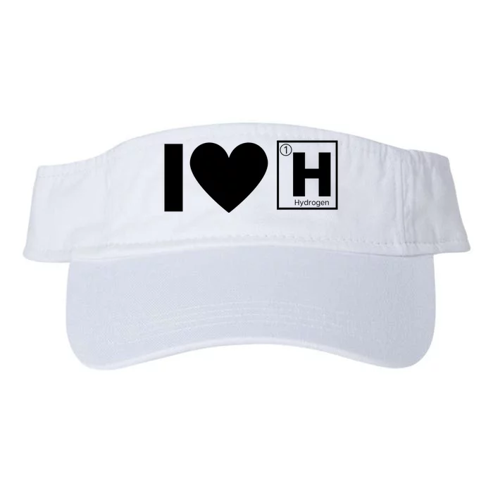 I Love Hydrogen Vehicles H Symbol Periodic Table Fuel Cells FCE Vehicles Valucap Bio-Washed Visor