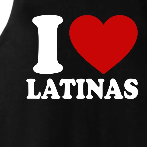 I Love Heart Latinas Ladies Tri-Blend Wicking Tank