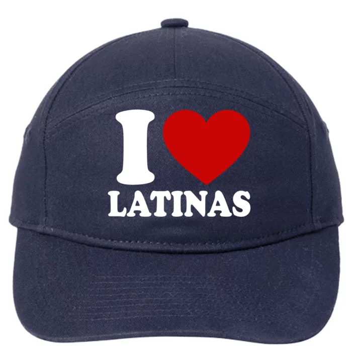 I Love Heart Latinas 7-Panel Snapback Hat