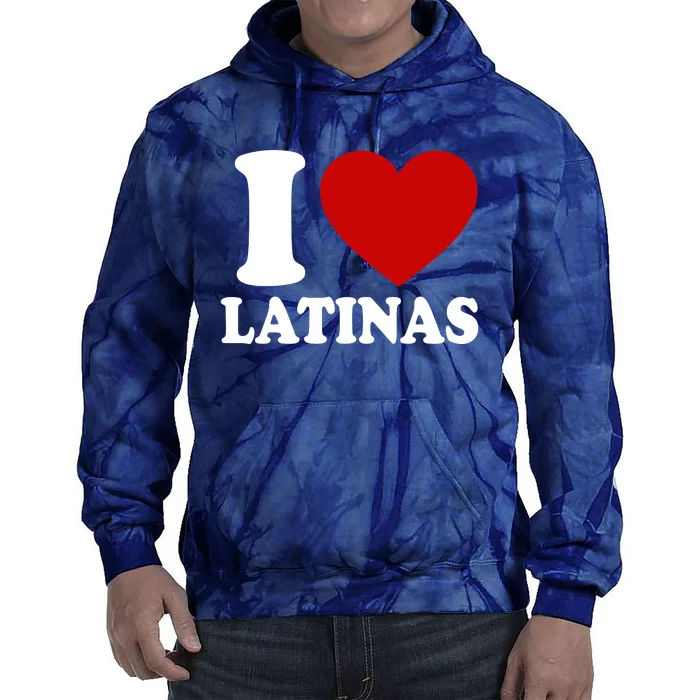 I Love Heart Latinas Tie Dye Hoodie