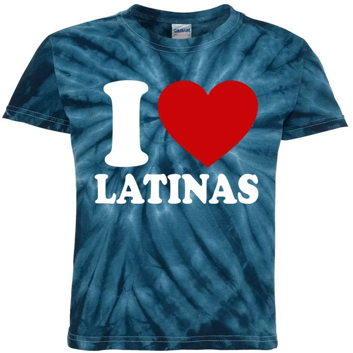 I Love Heart Latinas Kids Tie-Dye T-Shirt