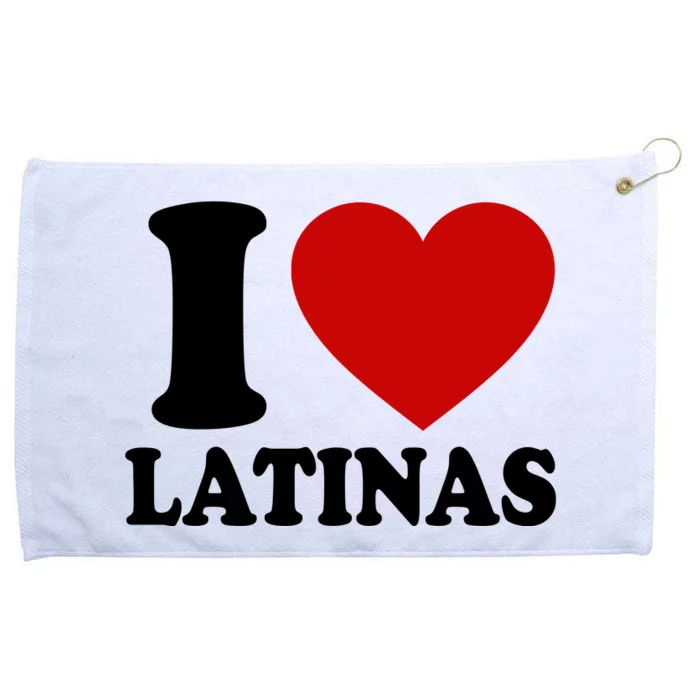 I Love Heart Latinas Grommeted Golf Towel