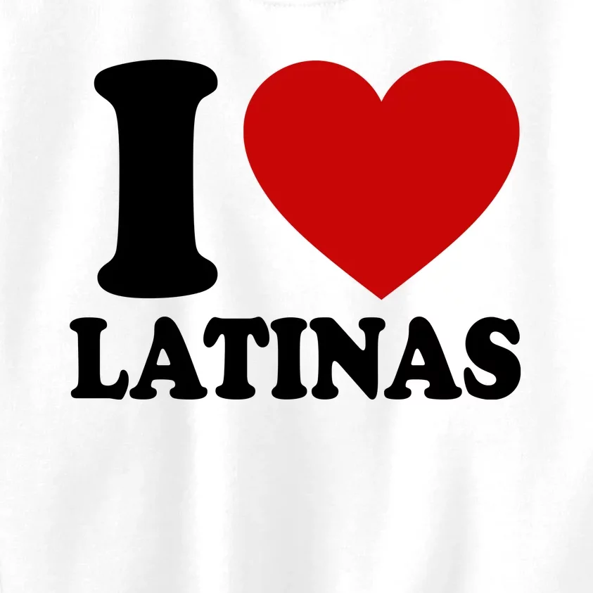 I Love Heart Latinas Kids Sweatshirt