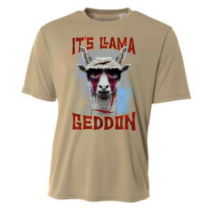 It's Llamageddon Halloween Llama Zombie Funny Spooky Costumes Graphic Plus Size Cooling Performance Crew T-Shirt