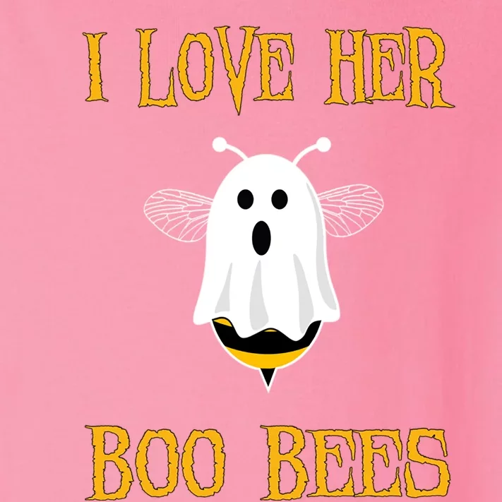 I Love Her Boo Bees Funny Couple Matching Halloween Toddler Long Sleeve Shirt