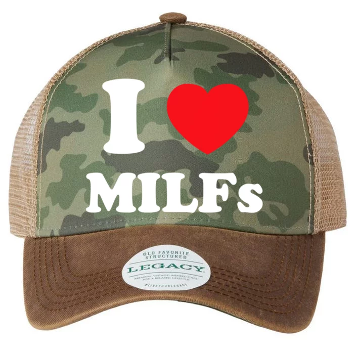 I Love Heart Milfs And Mature Sexy Women Legacy Tie Dye Trucker Hat