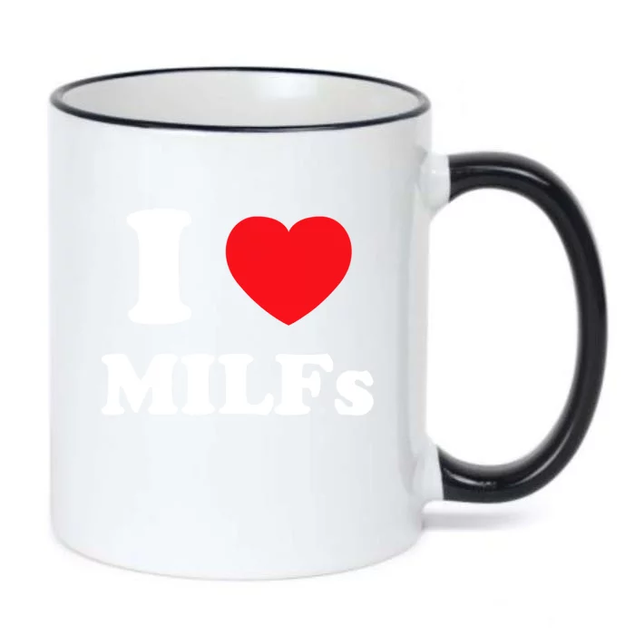 I Love Heart Milfs And Mature Sexy Women Black Color Changing Mug